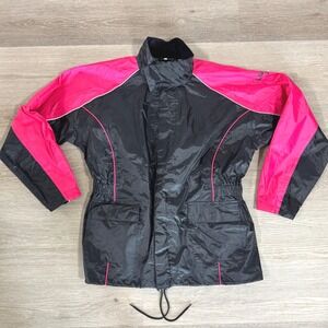 Joe Rocket RS-2 Rain Jacket Ladies XL Pink Black Waterproof Motorcycle Biker